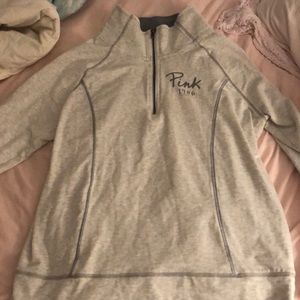 Pink Yoga half zip jacket